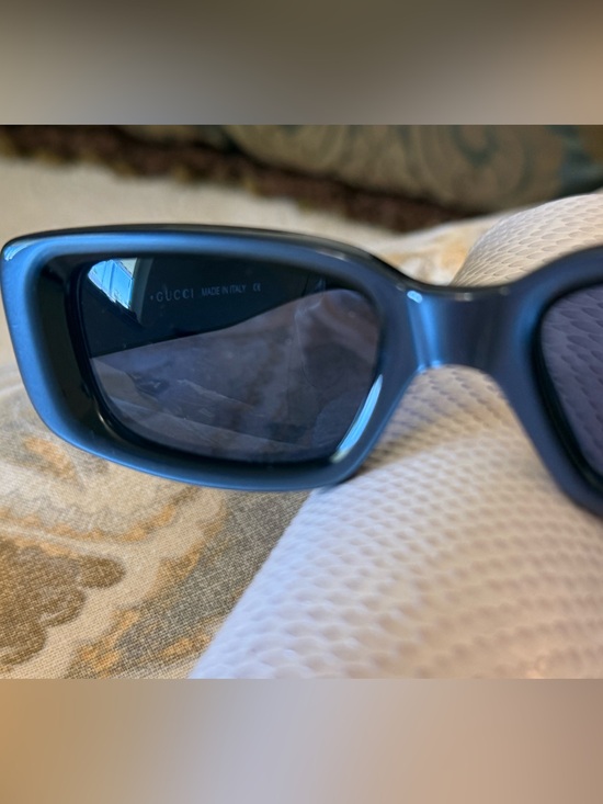 Gucci Rectangular Dark Blue Sunglasses dark blue lens. Vintage. Y2K main image 15